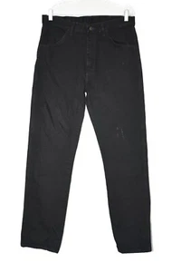 Rustler Men Jeans Black Denim Straight Leg Western Cowboy High Rise Zip Size 34 - Picture 1 of 5