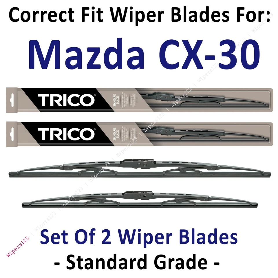 Стандартные стеклоочистители лезвия упаковка 2 шт. — подходят для Mazda CX-30 2020 года — 30260/160 - Изображение 1 из 1