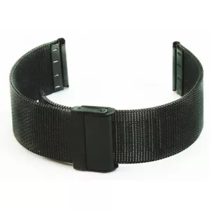 Schwarzes feinmaschiges Uhrenarmband Milanaise Schiebeschließe Armband 16 mm - 24 mm Skagen - Bild 1 von 3