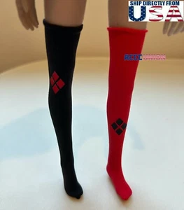 1/6 Harley Quinn Socken für 12 Zoll Phicen TBLeague JIAOU Hot Toys Damenfigur Puppe - Bild 1 von 7