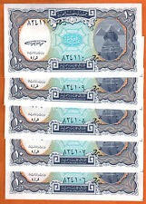 EGYPT ND (1998-2002 ) Lot of 5 UNC 10 Piastres Banknote Paper Money Bill P- 189a