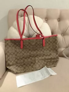 Coach Signature große City-Tasche fuchsia 5696 UVP 350 $ - Bild 1 von 4
