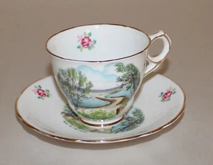 Vintage Royal Stafford Tea Cup & Saucer road to the isles Made in England /#5 - Picture 1 of 22