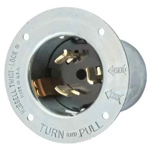 Hubbell CS8175 - 50A 480V 3 Phasen Twist Lock Flanscheinlass - Bild 1 von 1