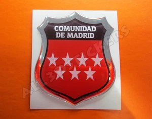 Pegatina Emblema 3D Relieve Bandera Comunidad de Madrid-Todas Banderas del MUNDO - Imagen 1 de 1