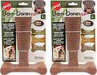 2 Pack of Bambones plus Dog Chew Toys, Large 7 Inch, Beef Flavor