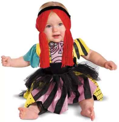 Sally Prestige Nightmare Before Christmas Fancy Dress Up Halloween Child Costume - Image 1 of 2
