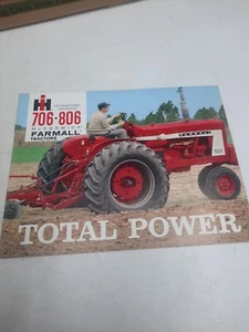 Farmall 706 & 806 Tractor 24 Page Sales Brochure Good Condition - Picture 1 of 8