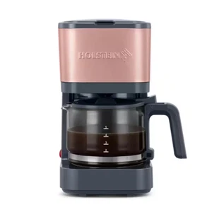 Kaffeemaschine 5 Tassen Grau Rosegold - Bild 1 von 12