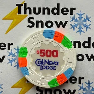 ⚡️❄️ Casino Chip OMG 😳 $500 Cal Neva Lodge Lake Tahoe Nevada from 1980 ⚡️❄️⚡️❄️ - Picture 1 of 2