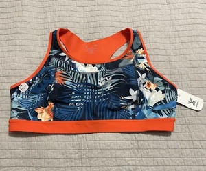 Xersion Women's Isla Floral Medium Support Sports Bra Size 3X - Picture 1 of 7