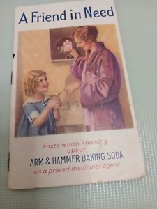 “Un amico bisognoso” – Libretto Medicinale Promo Braccio e Martello Bicarbonato di Sodio, 1933 - Foto 1 di 5