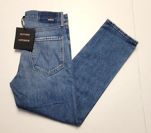 $248 New MOTHER Superior Button Fly Jeans Denim Women 27x26 Blue TOMCAT Ankle 27 - Picture 1 of 9