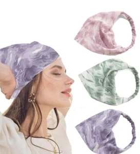 3pcs Triangle Head Scarf for Women, Teen Elastic Hair Band Lightweight Headband - Picture 1 of 5