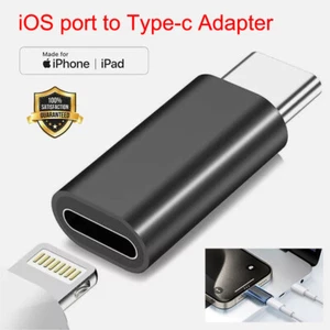 1PC Charging Adapter USB C Male to 8 Pin IOS (Female) Connector For iPhone iPad - Picture 1 of 9
