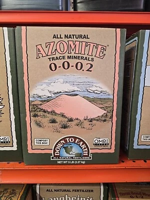 Polvo de azomita blanca orgánica Down to Earth (#DTE07851) 0-0-0,2, 5 lb Foto 1 de 2