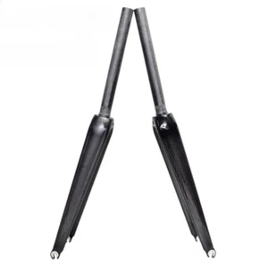650C/700C Bicycle Rigid Fork Carbon Fiber Road Bike Racing Fork C Brake 1-1/8 in - Picture 1 of 19