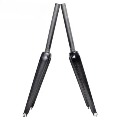 650C/700C Bicycle Rigid Fork Carbon Fiber Road Bike Racing Fork C Brake 1-1/8 in - Image 1 of 4