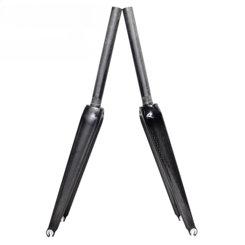 650C/700C Bicycle Rigid Fork Carbon Fiber Road Bike Racing Fork C Brake 1-1/8 in - Image 1 of 4