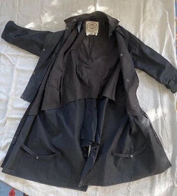 Chaqueta Abrigo Driza Verde Hueso Australia Cera Lona Talla Vintage XS 3 Foto 1 de 4