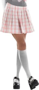 Plaid Skirt 90's Retro Pink Suit Yourself Fancy Dress Up Halloween Adult Costume - Picture 1 of 6