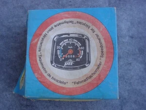 Pit DDR Tacho Fahrrad  Linksanbau neu in Box VEB Messgeräte Beierfeld - Bild 1 von 12
