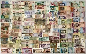 Lote x 100 Billetes Del Mundo TODOS DIFERENTES !! - Imagen 1 de 1