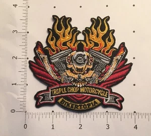 Triple Chop Motorrad Patch - Bikertopia - Bild 1 von 1