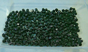 90g FACETED BICONE BEADS 3mm ACRYLIC BLACK BEADS AUS STOCK FREE GIFT - Bild 1 von 4