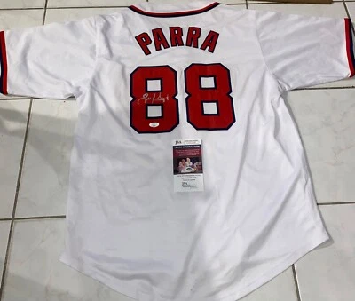 Camiseta Personalizada Firmada por Gerardo Parra Autografiada de los Nacionales de Washington JSA N Foto 1 de 2