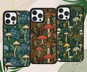 AUTUMN MUSHROOM FOREST PHONE CASE COVER FOR IPHONE SAMSUNG GOOGLE PIXEL HUAWEI - Picture 1 of 7