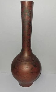 Vintage japanische Kupfer formschöne Blumenvase Ikebana rot - Bild 1 von 4