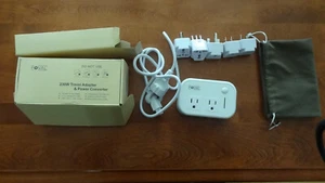 FOVAL 230W Travel Adapter Charger Voltage Converter w/ USB A and C & 5 Plugs - Picture 1 of 4