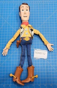 Disney Pixar Thinkway Toy Story Woody Pull String Talking Doll 15” Works No Hat - Picture 1 of 3