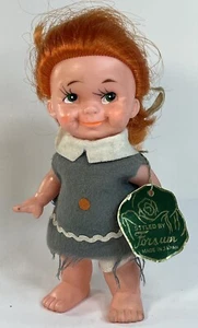 Vintage Forsum Doll  Made In Japan W/ Original Clothes & Tag Orange Hair CLEAN - Picture 1 of 6