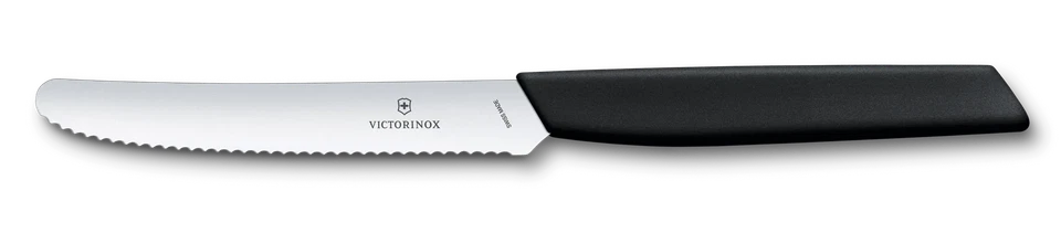 Victorinox - Cuchillo de tomate dentado 11 cm moderno suizo - negro - 6.9003,11 W Foto 1 de 4