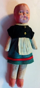 Cute Antique 1920's Celluloid Head, Sawdust Filled Cloth Body Doll - Picture 1 of 5