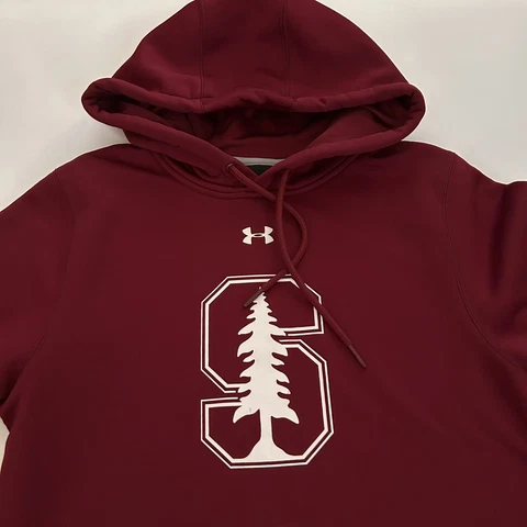 Under Armour Stanford University Hoodie Adult Mens Sz Small Loose Fit ColdGear Cover