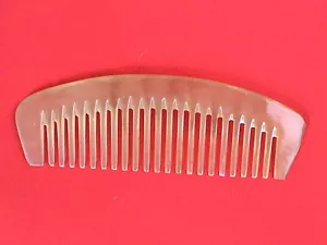 5" STURDY WIDE BLUNT TOOTHED OX HORN COMB - FOR ALL HAIR TYPES - Picture 1 of 1