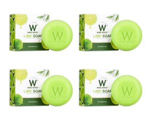 4x Wink White Lime Seife AHA Whitening Haut Gesicht Körper Aufhellung Bleaching 80g  - Bild 1 von 9