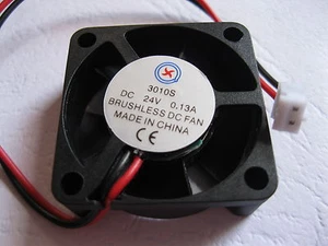 50 pcs Brushless DC Cooling Fan 3010S 24V 5 Blade 30x30x10mm 2pin Sleeve Bearing - Picture 1 of 4