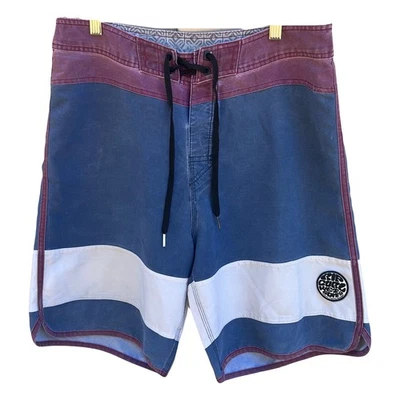 Rip Curl Mirage Boardshorts Swim Shorts Surf Mens 33 Washed Navy Burgundy White - Image 1 of 4