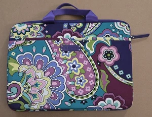 Vera Bradley 15" Neopren Laptoptasche Floral lila grün pink gebraucht Tasche Beuteltasche - Bild 1 von 7