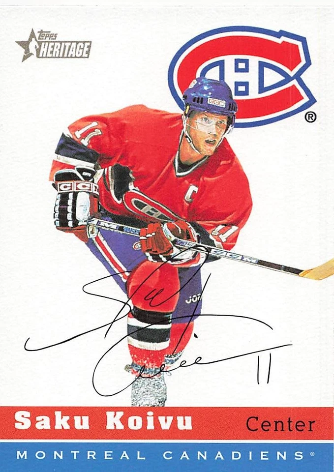 SAKU KOIVU 2000-01 TOPPS HERITAGE HOCKEY #39 - Image 1 of 2