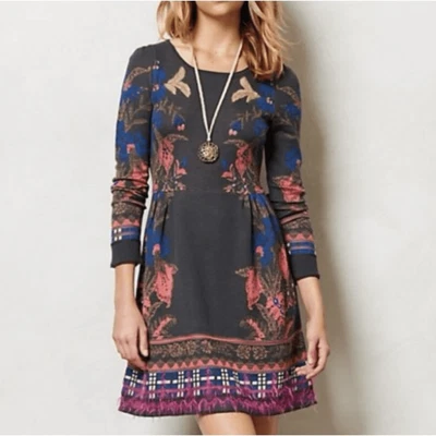 Anthropologie | Knitted & Knotted | S | woven knee length unique Dress - Image 1 of 4