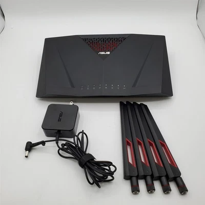 ASUS Dual-Band Gigabit WiFi Gaming Router (AC3100) with MU-MIMO (RT-AC88U) - Image 1 of 3