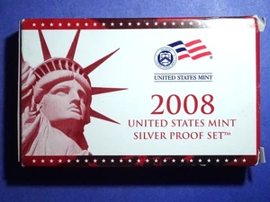 2008-S Silver Proof Set 14 coins - Picture 1 of 8