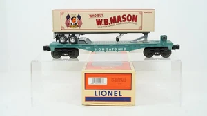 Lionel O Scale NETCA 1996 Housatonic Flat Car 52111 w/ W.B. Mason Trailer B534 - Picture 1 of 13