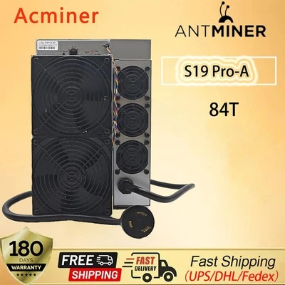 Bitmain Antminer S19 Pro-A 84T BTC Mining BTC Miner Machine Asic Miner in Stock - Image 1 of 4