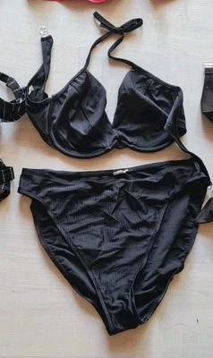 Schwarzer Bikini Gr. 40 ( 38) C Cup Neckholder - Bild 1 von 2